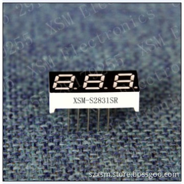 3 digit 7 segment display